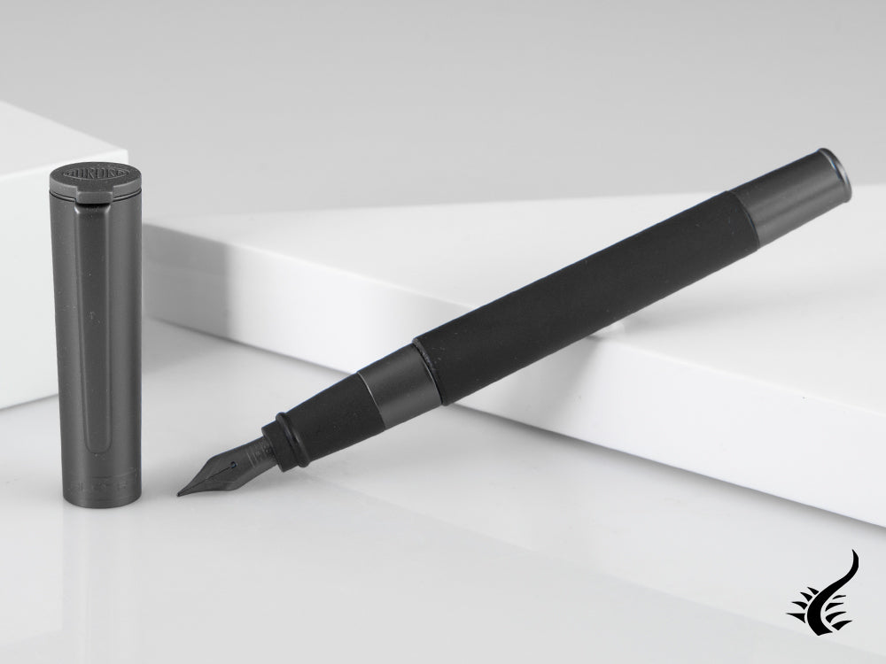 Stylo plume Aurora TU Full Metal Black, ruthénium, noir, T10-CRN