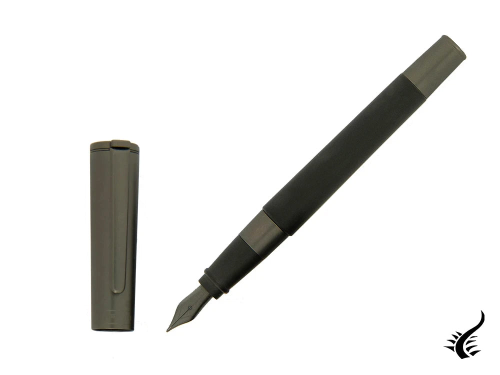 Stylo plume Aurora TU Full Metal Black, ruthénium, noir, T10-CRN