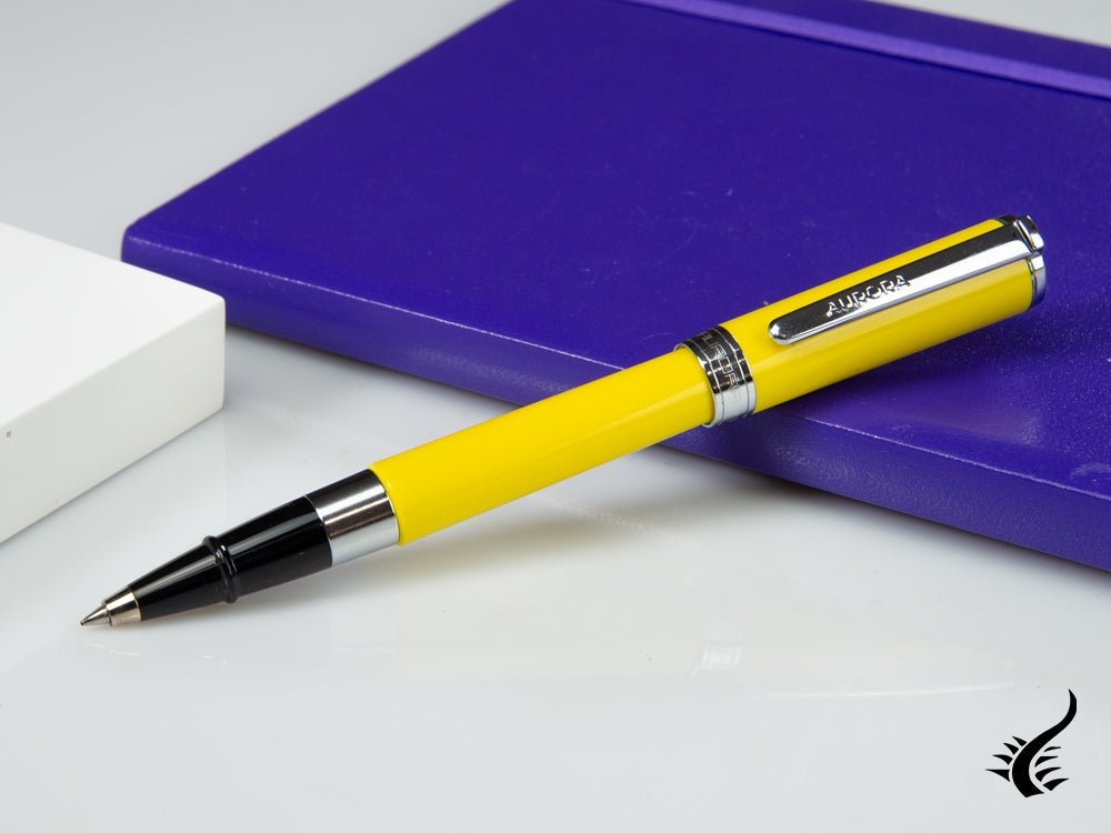 Aurora TU Roller Ball Pen - Yellow Resin Body - T71Y