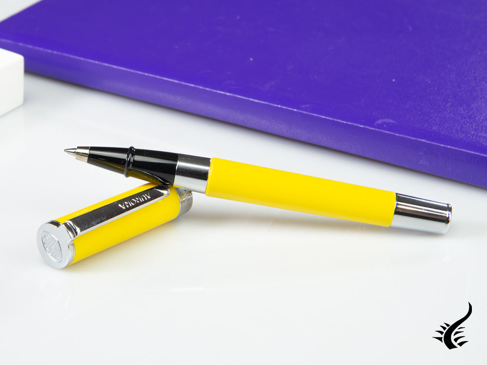 Aurora TU Roller Ball Pen - Yellow Resin Body - T71Y