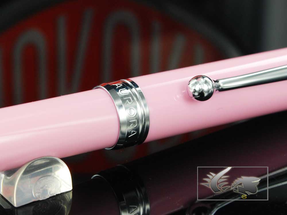 Aurora Talentum Ballpoint pen, Resin, Pink, Chrome Trim, D31P