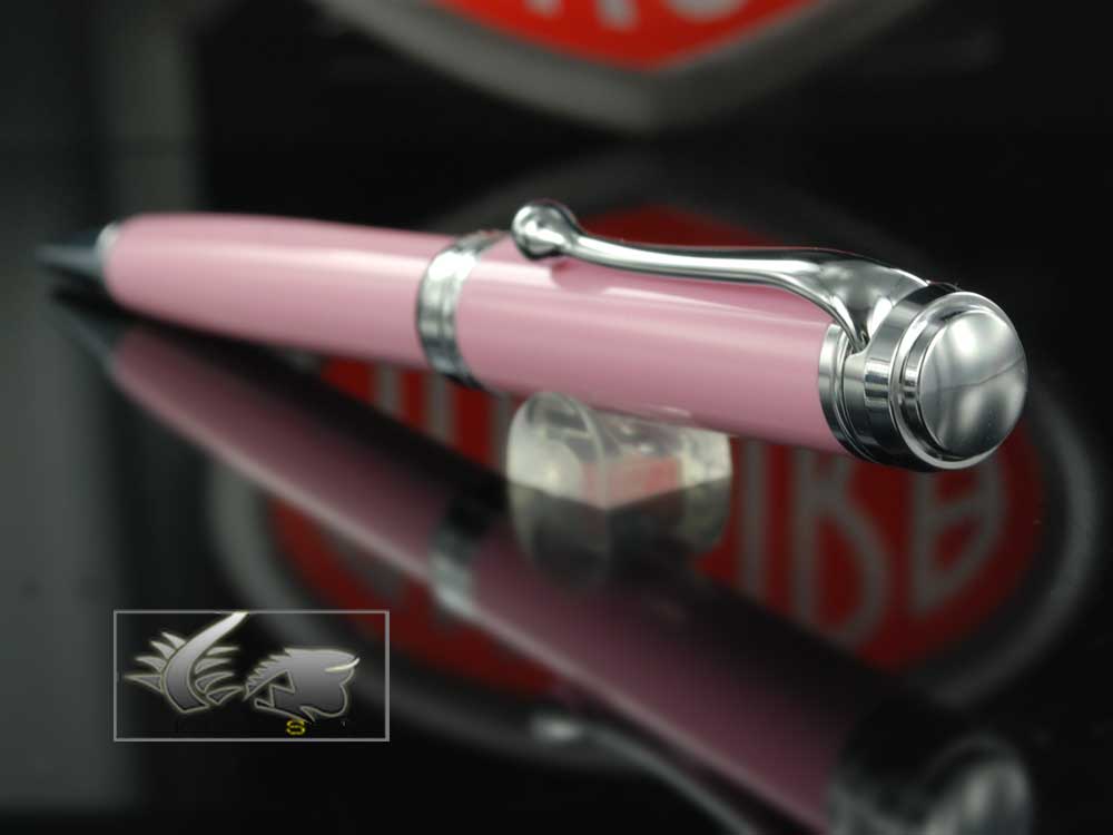 Aurora Talentum Ballpoint pen, Resin, Pink, Chrome Trim, D31P