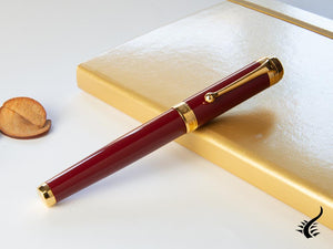 Aurora Talentum Big Fountain Pen, Resin, Gold plated, Burgundy, D12X