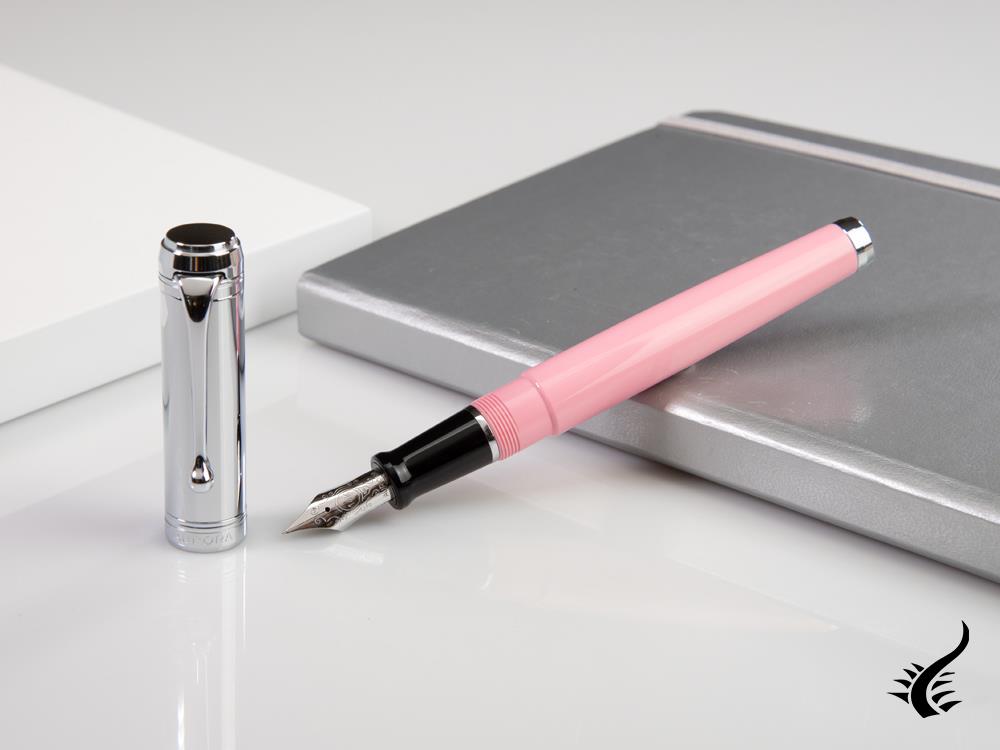 Aurora Talentum Big Fountain Pen, Resin, Pink, d11cp