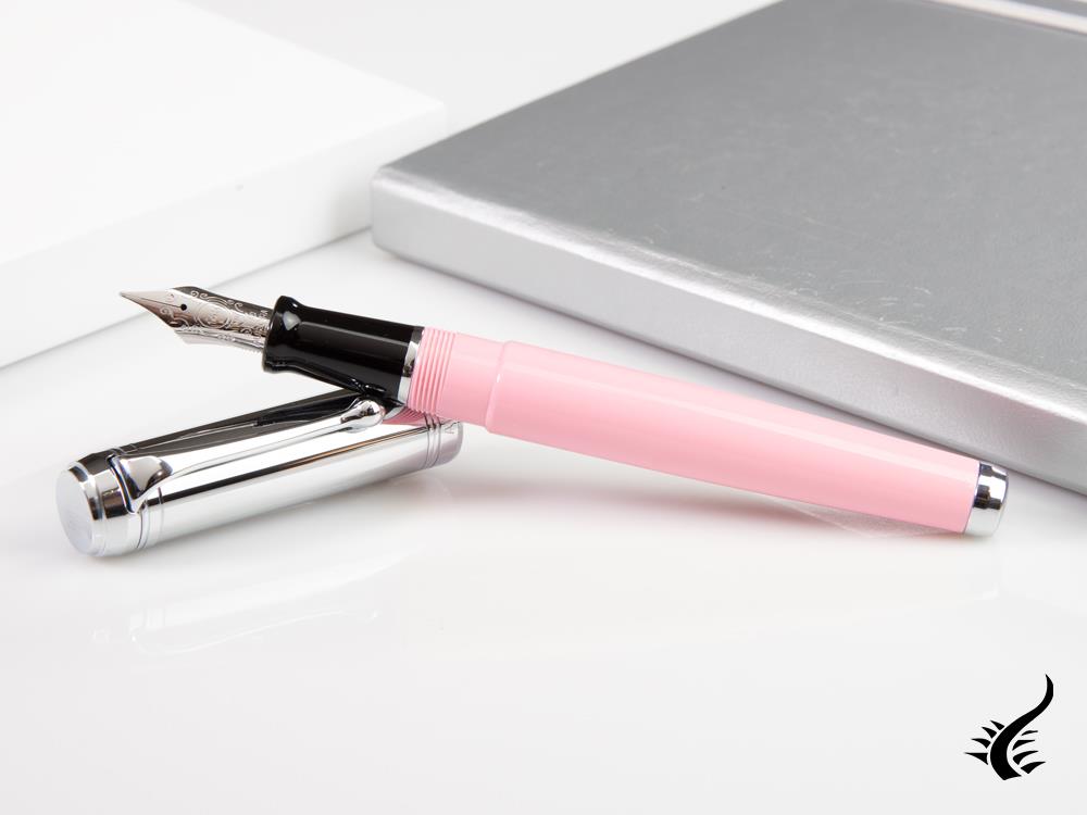 Aurora Talentum Big Fountain Pen, Resin, Pink, d11cp