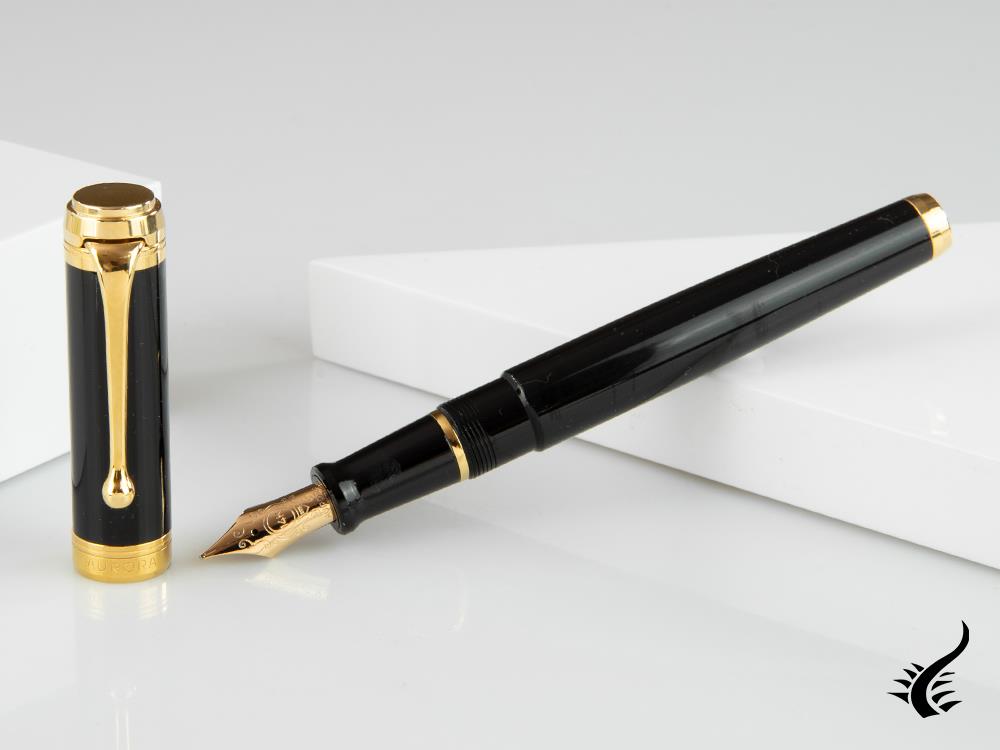 Aurora Talentum Big Fountain Pen, Resin, Gold trim, D12N