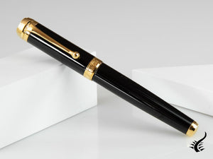 Aurora Talentum Big Fountain Pen, Resin, Gold trim, D12N