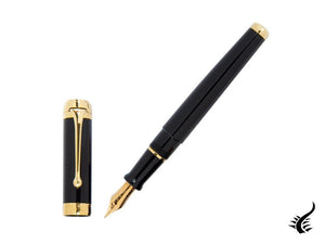 Aurora Talentum Big Fountain Pen, Resin, Gold trim, D12N