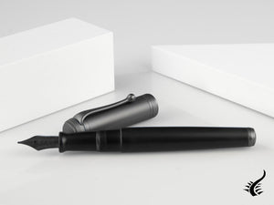 Stylo plume Aurora Talentum Big Full Metal Black, ruthénium, D10-CRN