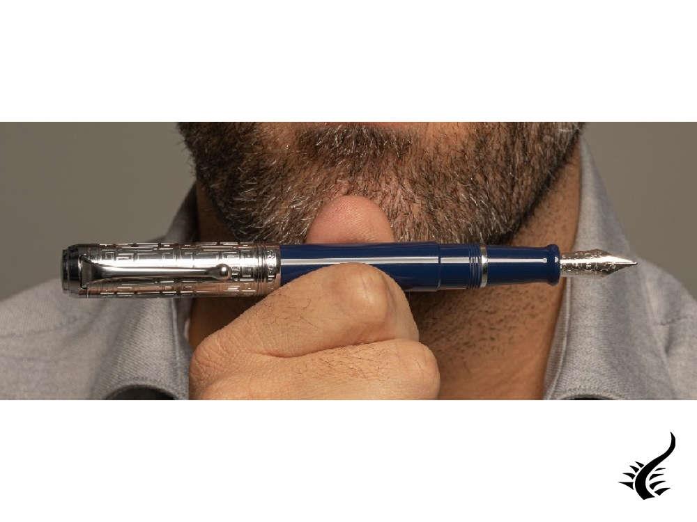 Aurora Talentum Dedalo Fountain Pen, Blue, Limited Edition, D11-CDB