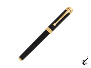 Stylo plume Aurora Talentum Finesse, résine, finition dorée, noir, D13-DN