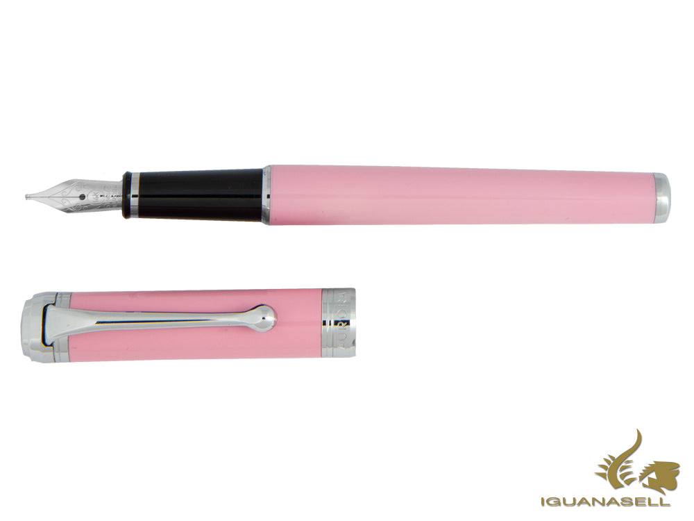 Aurora Talentum Finesse Fountain Pen, Resin, Chrome trim, Rose, D13P