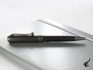 Aurora Talentum Full Metal Black Ballpoint pen, Resin, Black, Ruthenium, D30-CRN