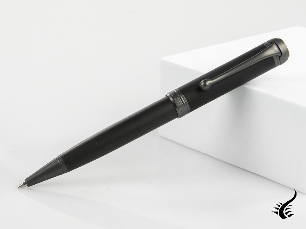 Aurora Talentum Full Metal Black Ballpoint pen, Resin, Black, Ruthenium, D30-RN