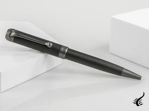 Aurora Talentum Full Metal Black Ballpoint pen, Resin, Black, Ruthenium, D30-RN