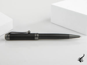 Stylo à bille Aurora Talentum Full Metal Black, Résine, Noir, Ruthénium, D30-RN