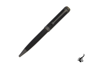 Aurora Talentum Full Metal Black Ballpoint pen, Resin, Black, Ruthenium, D30-RN