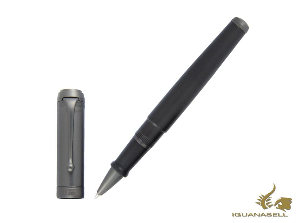 Aurora Talentum Big Full Metal Black Rollerball pen, Resin, Black, D70-CRN