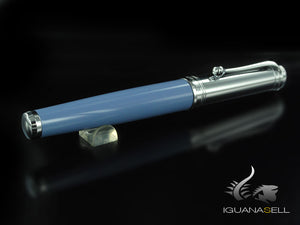 Aurora Talentum Big Rollerball pen, Resin, Blue, Chrome Trim, D71CA