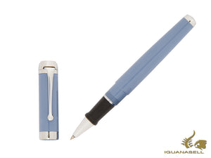 Aurora Talentum Big Rollerball pen, Resin, Blue, Chrome Trim, D71A