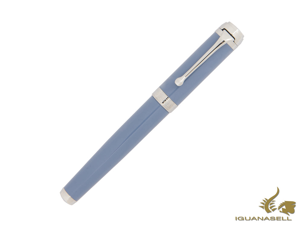 Aurora Talentum Big Rollerball pen, Resin, Blue, Chrome Trim, D71A