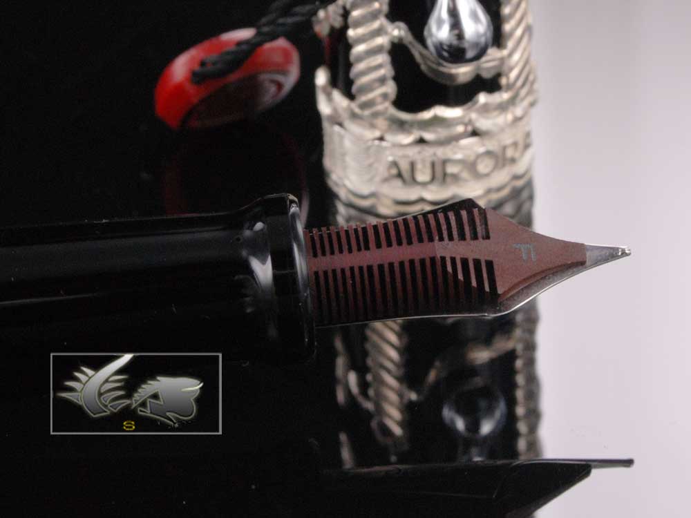 Aurora Venezia Fountain Pen, Vermeil trim, Black, Special edition, 800AV