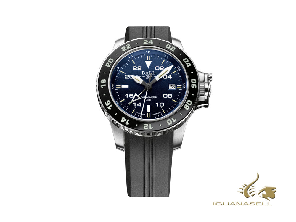 Montre automatique Ball Engineer Hydrocarbon AeroGMT II, ​​42 mm, chronographe