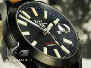 Montre automatique Ball Engineer II Green Berets, Ball RR1103-C, noire, COSC, 43 mm