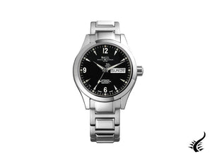 Montre Ball Engineer II Ohio, Ball RR1102, noir, bracelet en acier, 40 mm.