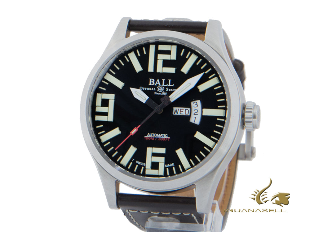 Montre automatique Ball Engineer Master II, 46 mm, noire, métal Mu