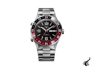 Montre automatique Ball Roadmaster Marine GMT, noire, 40 mm, édition limitée, DG3030B-S8CJ-BK