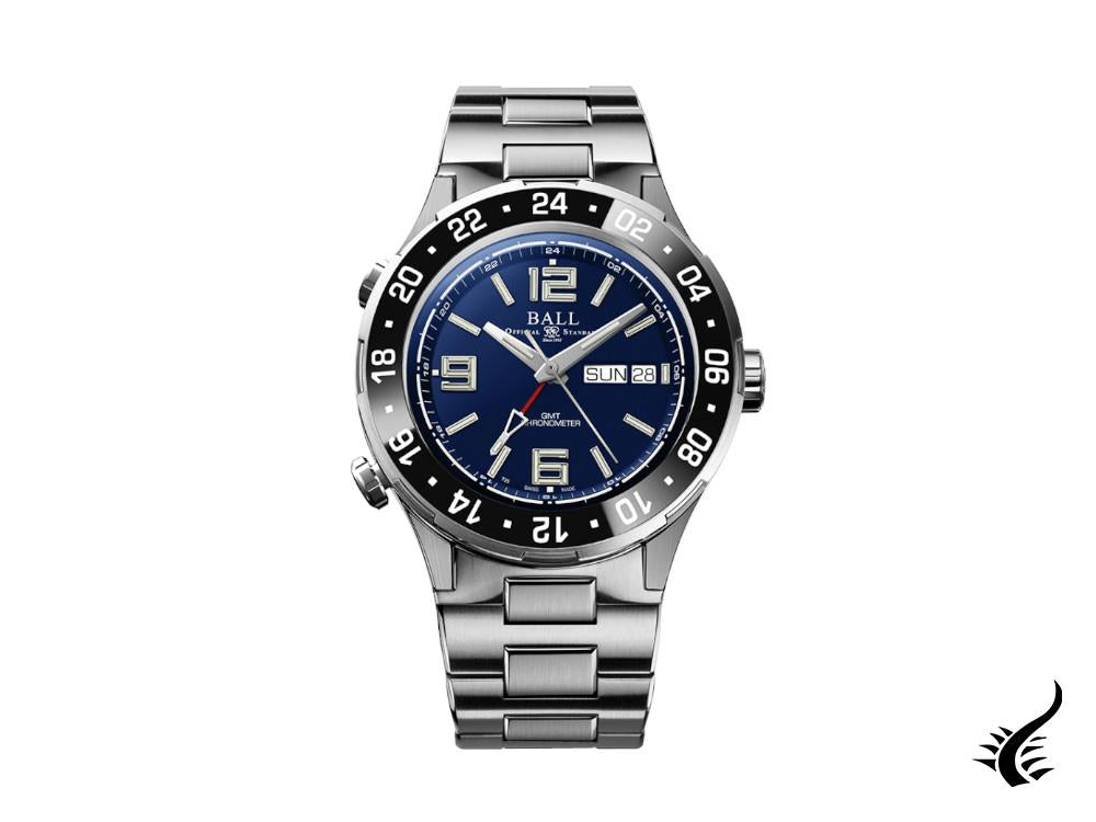 Montre automatique Ball Roadmaster Marine GMT, bleu, 40 mm, LE, DG3030B-S7CJ-BE