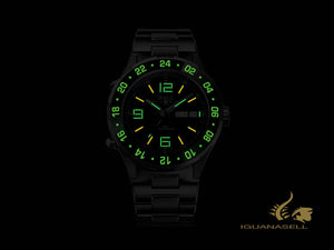 Montre automatique Ball Roadmaster Marine GMT, verte, 40 mm, GMT, DG3030B-S2C-GR