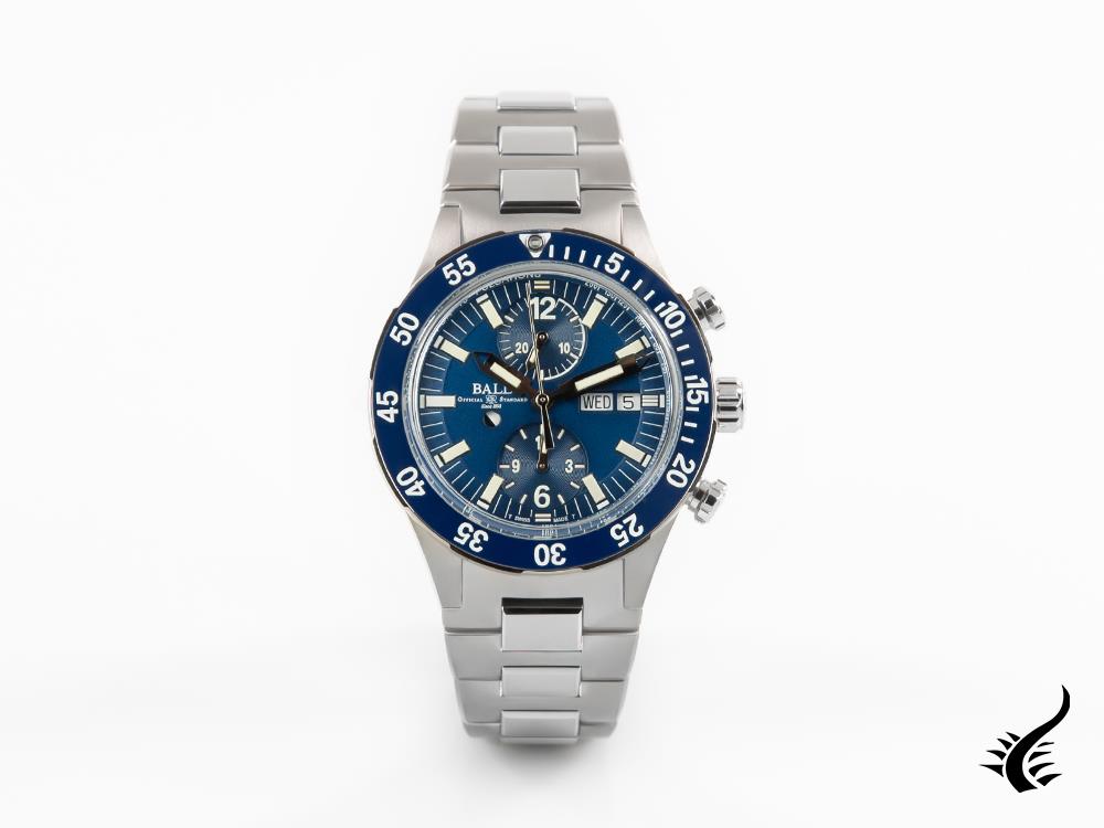 Montre chronographe automatique Ball Roadmaster Rescue, bleu, LE, DC3030C-S1-BE