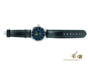 Ball Trainmaster Moon Phase Watch, Ball RR1801, Blue, NM3082D-LLFJ-BE, Foldover