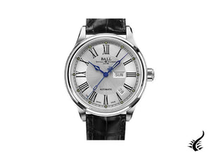 Montre automatique Ball Trainmaster Roman, RR1102, blanche, NM1058D-L4J-WH