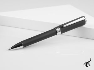 Ballpoint Pen Aurora TU - Matt Black Resin and Chrome Trims - T30N