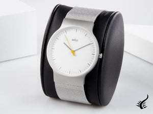 Montre à quartz Braun Classic 3 aiguilles, blanche, 32 mm, BN0211WHSLMHL