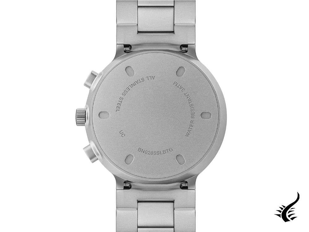 Montre chronographe à quartz classique Braun, argent, 40 mm BN0265SLBTG