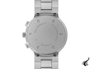 Montre chronographe à quartz classique Braun, argent, 40 mm BN0265SLBTG