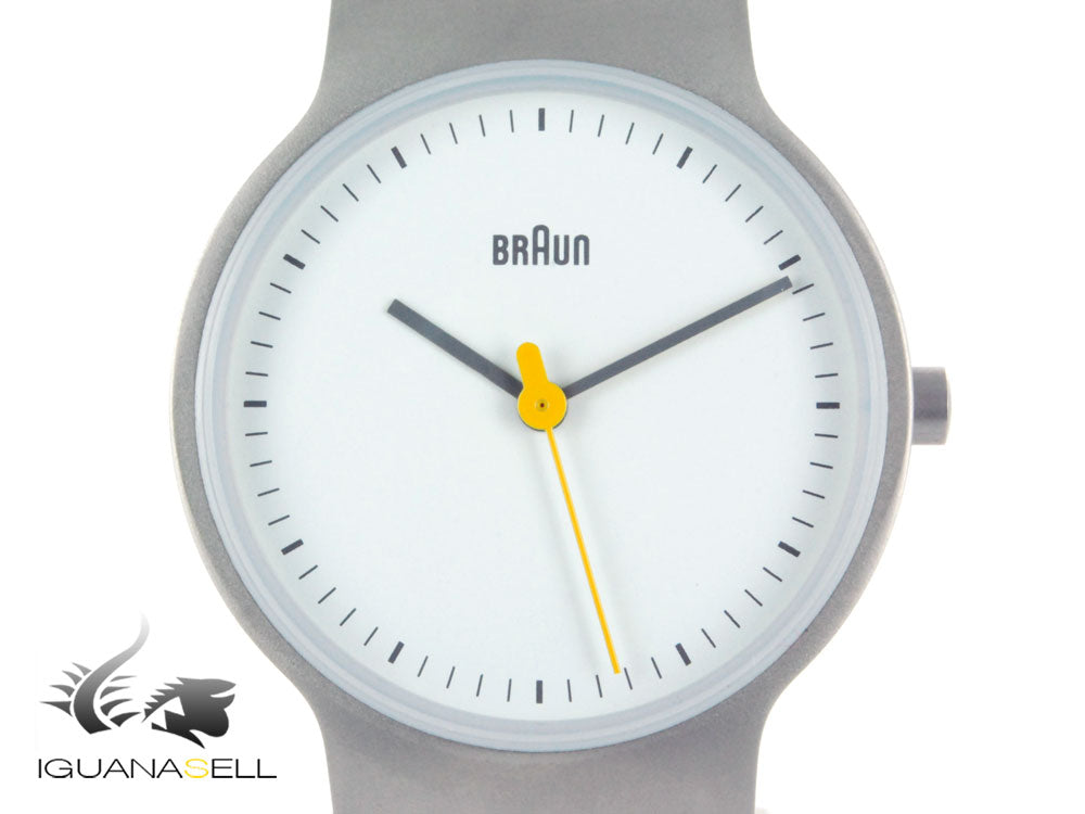 Braun Classic Ladies 3 Hands Quartz watch, Grey matt, 32mm, BN0211-SLBTL