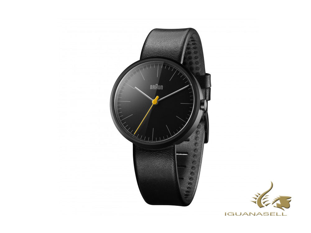 Montre à quartz Braun Classic Lady, noire, 38 mm, BN0172BKBKL