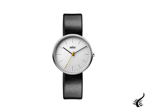 Montre à quartz Braun Classic pour femme, blanche, 38 mm, BN0173WHBKL