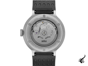 Braun Gents Automatic Watch, 40 mm, Black, Rubber strap, BN0278BKBKG