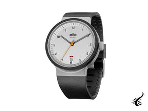 Braun Gents Automatic Watch, 40 mm, White, Rubber strap, BN0278WHBKG