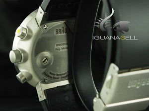 Montre à quartz Braun Prestige, chronographe, noire, 43 mm. BN0095-BKSLBKG