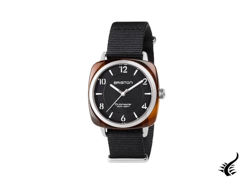 Briston Clubmaster Chic Quartz Watch, Acetate, Black, 36 mm, 17536.SA.T.1.NB