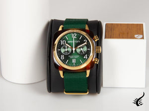 Briston Clubmaster Classic Quartz Watch, Green, 40 mm, 15140.PYA.T.10.NBG