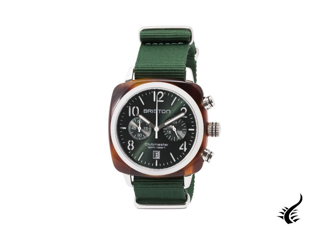 Briston Clubmaster Classic Quartz Watch, Green, 40 mm, 15140.SA.T.10.NBG