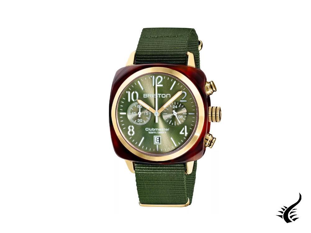 Briston Clubmaster Classic Quartz Watch, Green, 40 mm, 19140.PYA.T.26.NOL